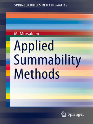 cover image of Applied Summability Methods